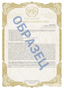 Образец Приложение к СТО 01.064.00220722.2-2020 Зарайск Сертификат СТО 01.064.00220722.2-2020 
